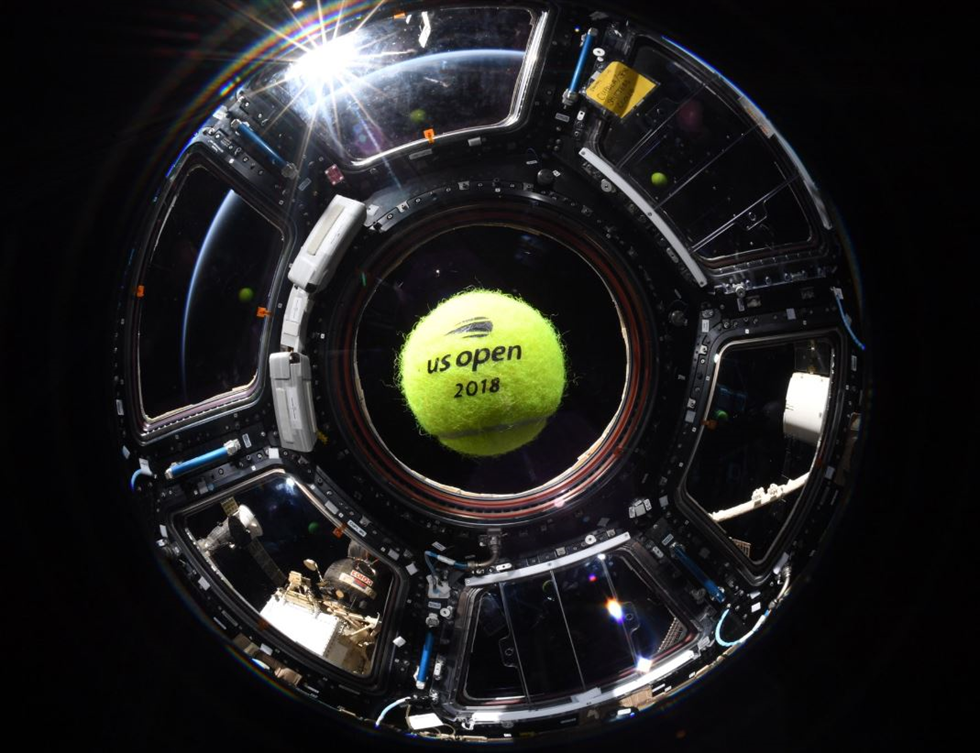 Tennis Ball on ISS