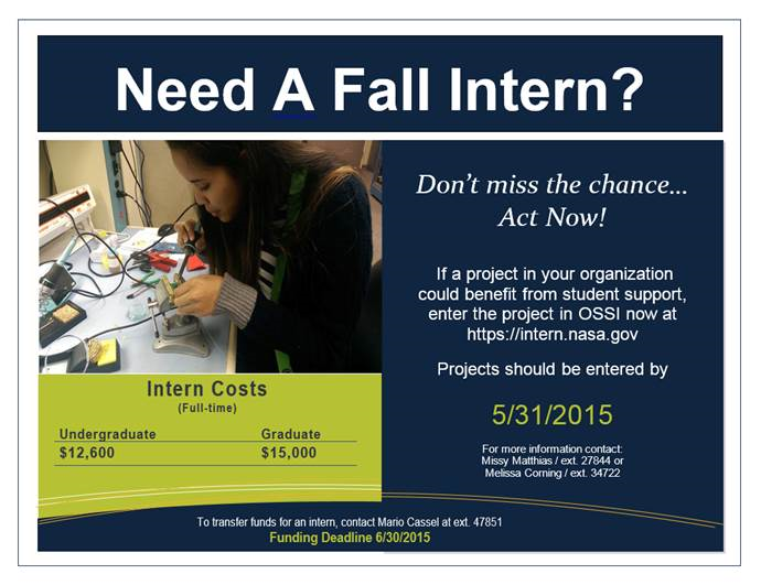 Need A Fall Intern