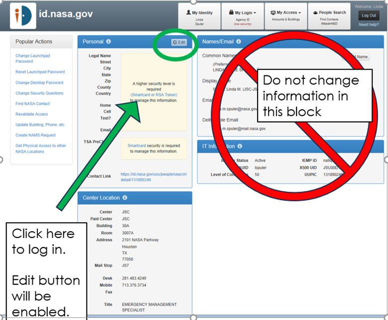 How to update employee personal information.