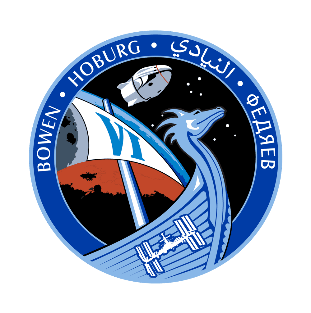 The SpaceX Crew-6 mission patch.