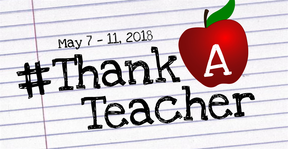 Thank a teacher banner