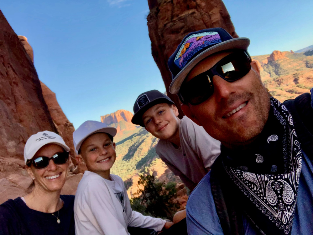 Todd vacationing with family in Sedona, Arizona. Image courtesy of Todd Eggleston.