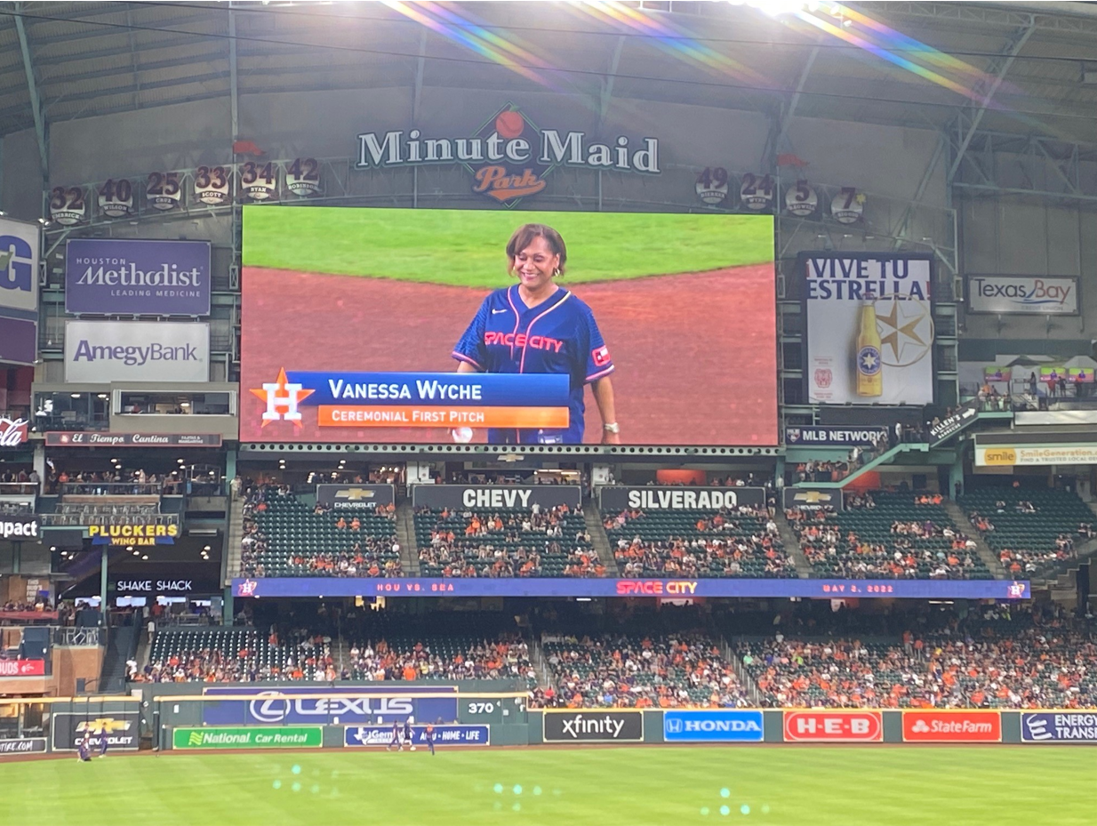 Take Us Out to the Ballgame (to Watch Director Vanessa Wyche Throw the  First Pitch)