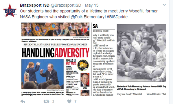 Brazosport ISD tweet