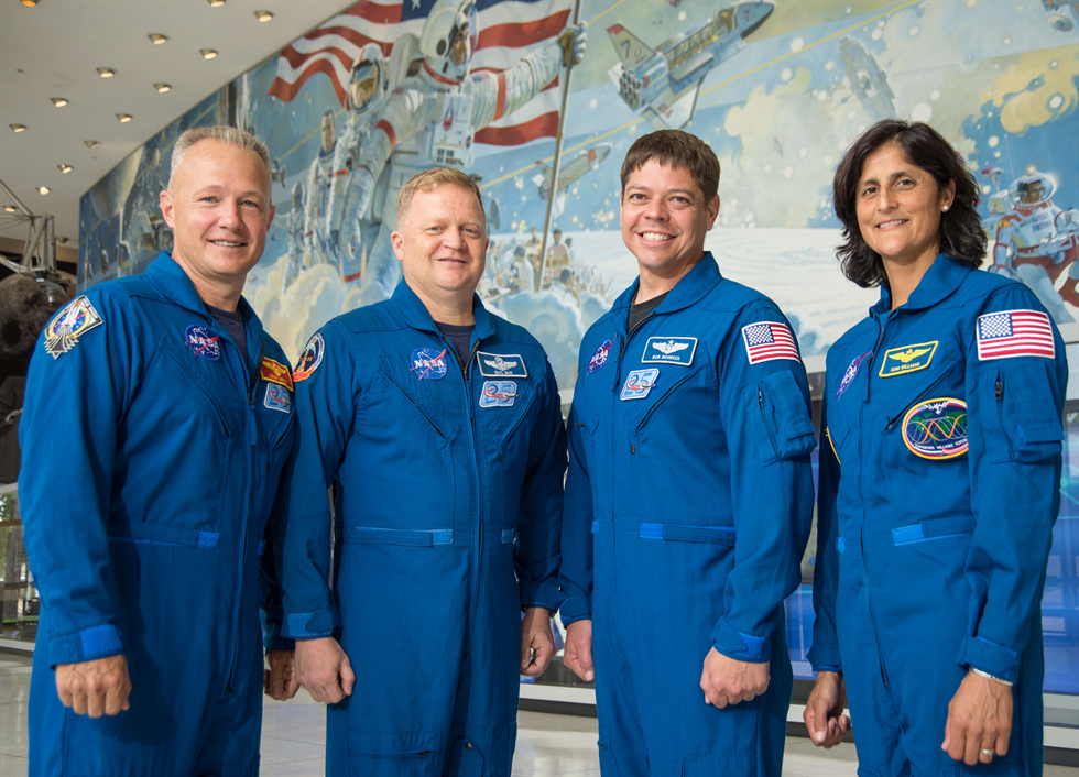 NASA's Commercial Crew astronauts Doug Hurney, Eric Boe, Bob Behnken and Suni Williams are working closely with Boeing and SpaceX this year as each company works toward flight tests.