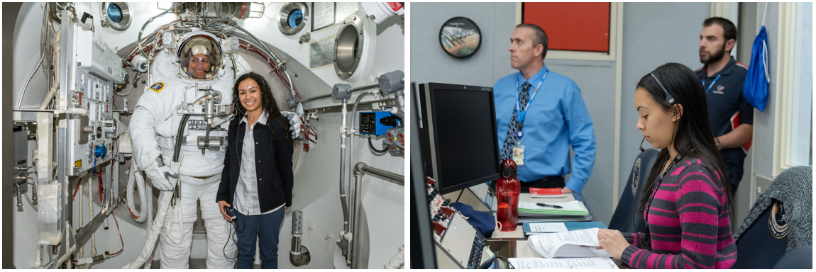 Josh Cassada and Tayera Ellis. Credits: NASA/Robert Markowitz