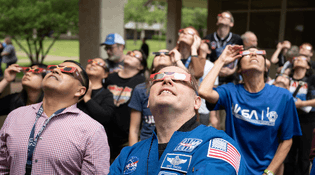 Cloudy with a Chance of Eclipse: Johnson Celebrates Stellar Event 