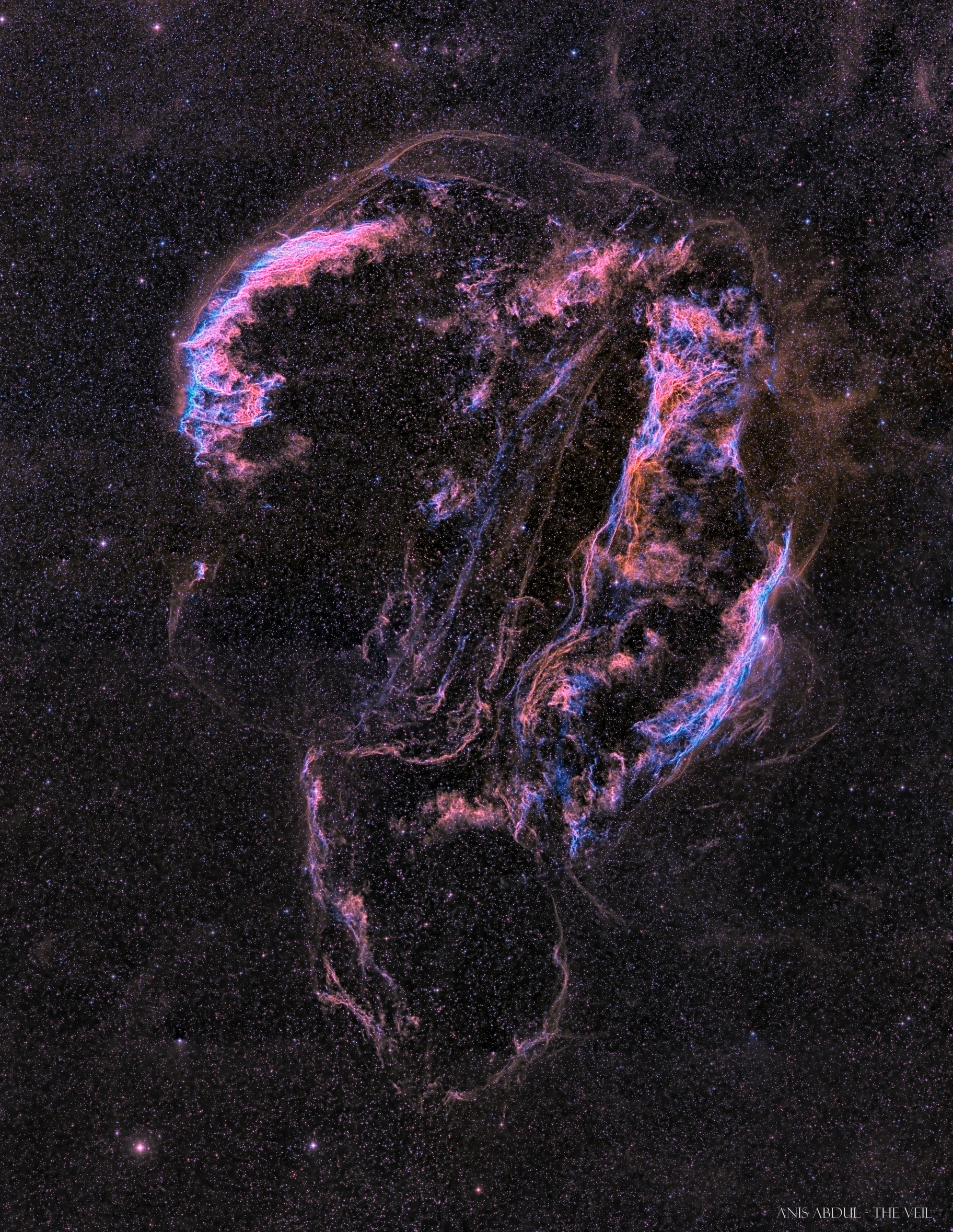 Ghostly veil nebula