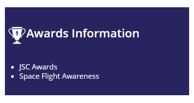 Awards info example