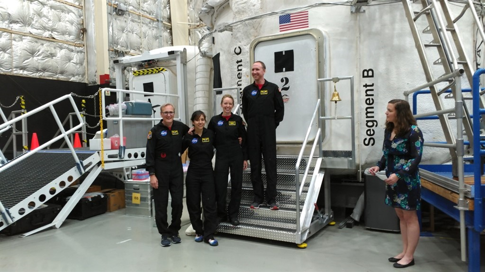 HERA crew moments before they enter their home away from home for the next 45 days. Image credit: Kevin Ramos 