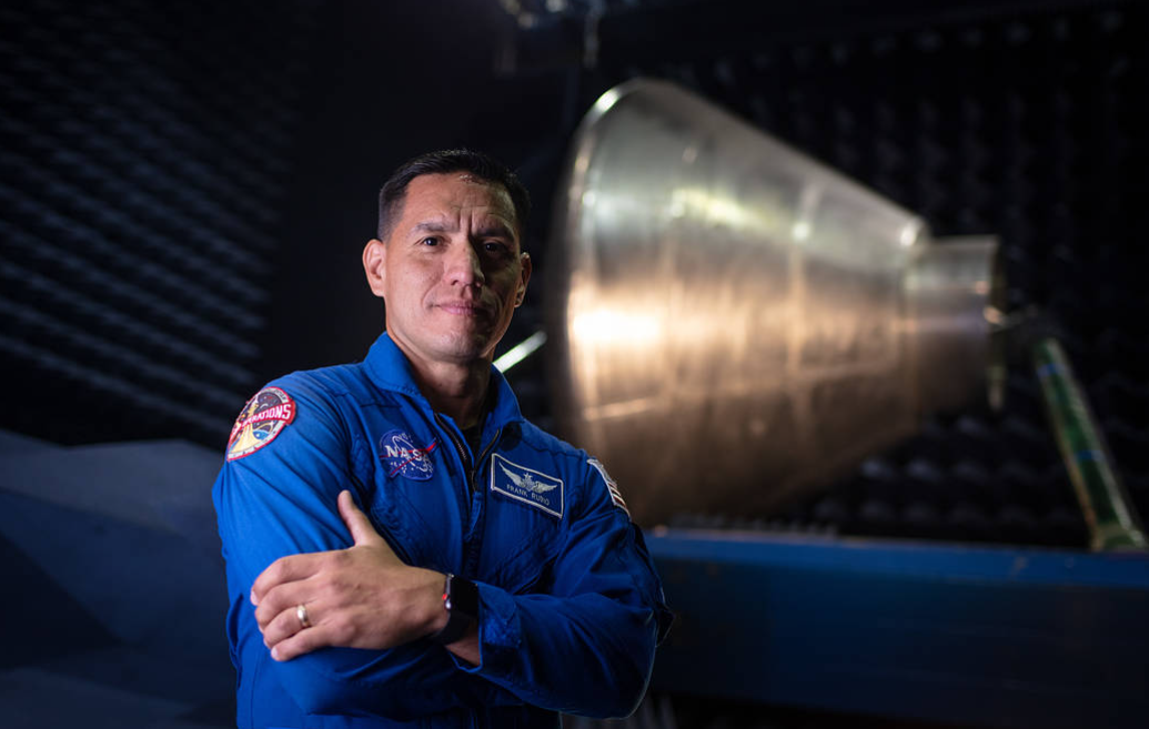 Dr. Frank Rubio was selected by NASA to join the 2017 Astronaut Candidate Class and reported for duty in August 2017 and having completed the initial astronaut candidate training. In this image, Rubio stands in the anechoic chamber on July 10, 2019, at NASA's Johnson Space Center in Houston. Credits: NASA/Bill Ingalls