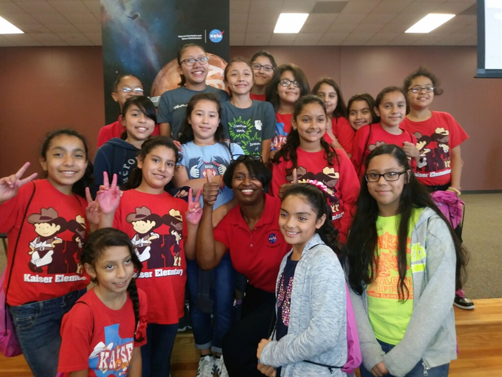 Annette Moore at Girls in STEM event