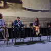 Four panelists joined in front of a theater screen discuss the making of the &quot;A Million Miles Away&quot; movie.