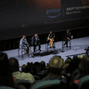 Four panelists joined in front of a theater screen discuss the making of the &quot;A Million Miles Away&quot; movie.