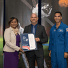 Man receiving an award