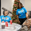 People gather and celebrate during the holiday season. 