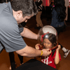 Photos of NASA&#x27;s participation at a Houston Rockets basketball game.