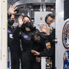 NASA hosts a sendoff celebration for four volunteer crew members as they begin a simulated journey to Mars at the agency&#x27;s Johnson Space Center.