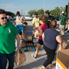 JSC volunteers 'Stuff the Truck' at the Gilruth Center, Aug. 31 as part of the annual food drive. Image credit: NASA/James Blair.