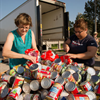 JSC volunteers 'Stuff the Truck' at the Gilruth Center, Aug. 31 as part of the annual food drive. Image credit: NASA/James Blair.