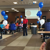 Annette Moore, Johnson Space Center's Chief Information Officer and director of the Information Resources Directorate, engages with students at a Girls in STEM event hosted by the Klein Independent School District. Images courtesy of Klein ISD. 