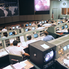 View of mission control during one of the TV broadcasts from Apollo 10. Image Credit: NASA