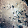 Three views of the lunar surface during a color TV broadcast from Apollo 10. The crater Gutenberg. Image Credit: NASA