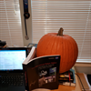 Robert Dempsey doesn't have a pet butting into his telecons; however, his #supportpumpkin likes to get in the way.