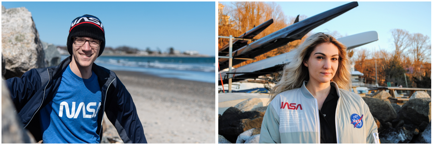 From left, Orion Communications Office interns Liam Yanulis and Erika Peters. Images courtesy of Yanulis and Peters.