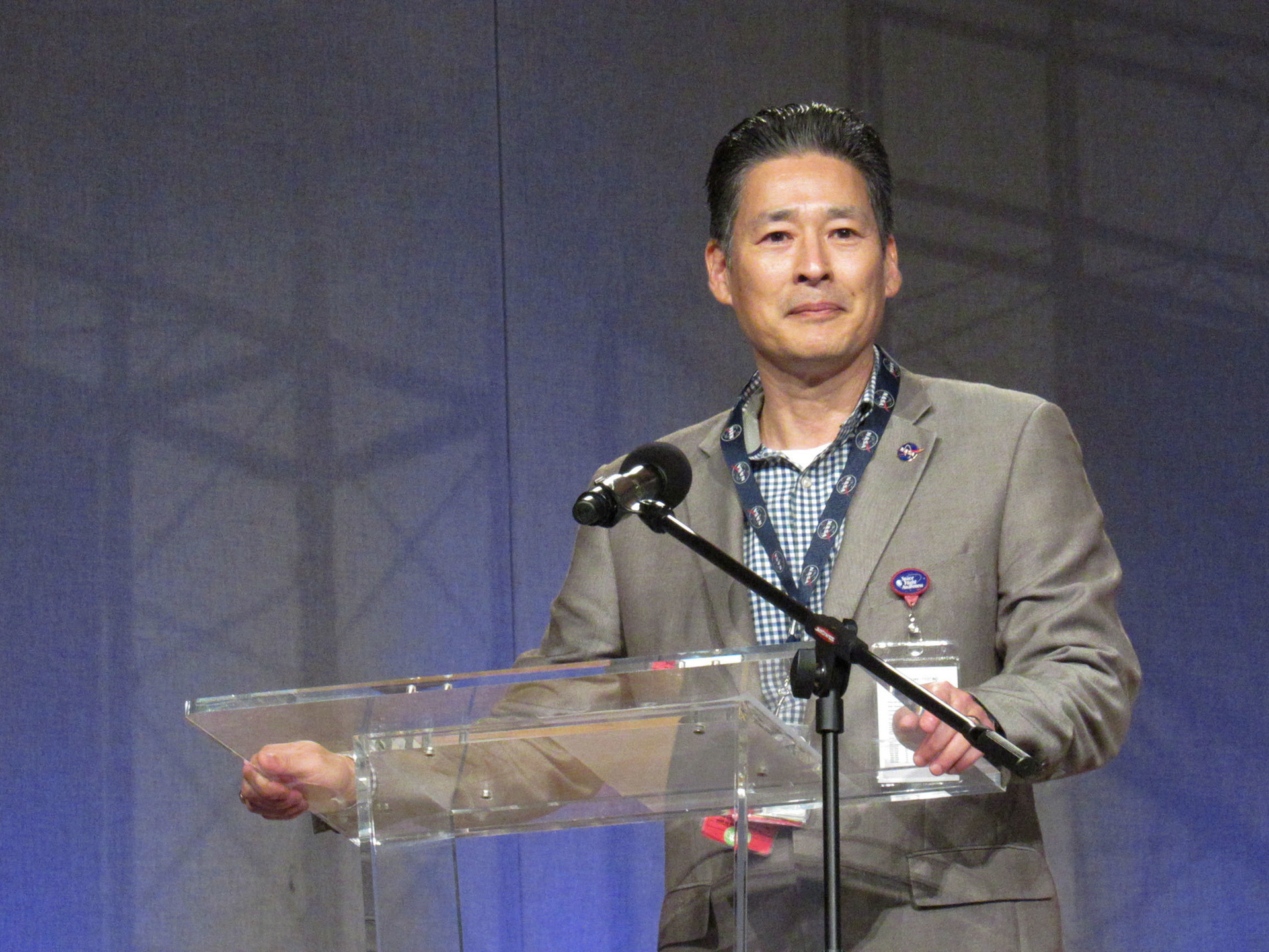 Ro speaking at the 2019 NASA Legal Conference.