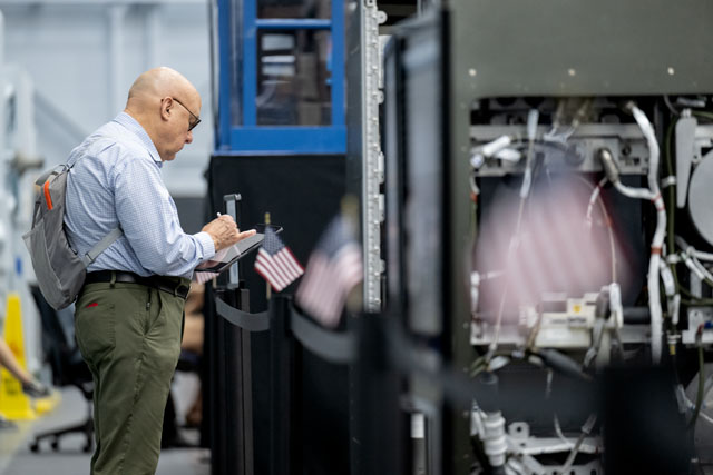 Man sketching at NASA