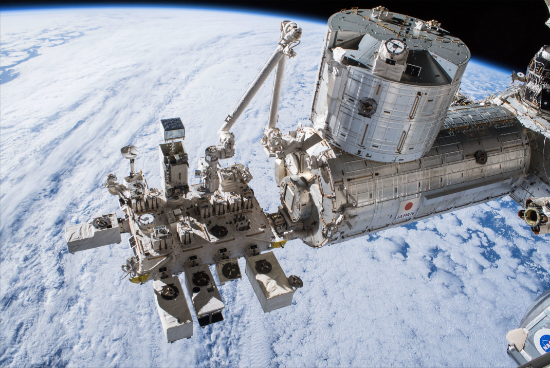 The Kibo laboratory module from the Japan Aerospace Exploration Agency was pictured as the International Space Station orbited over the southern Pacific Ocean east of New Zealand. Credits: NASA