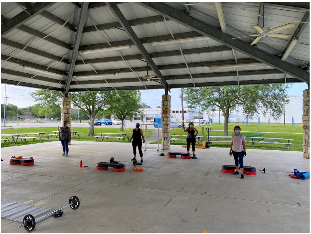 Outdoor fitness at the Gilruth