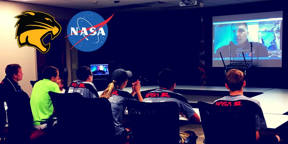 As part of their prize for winning, the Sylvania Northview High School students were able to have a live SKYPE connection with Astronaut Kjell Lindgren while he was undersea participating in the NEEMO mission. (June 21, 2017)