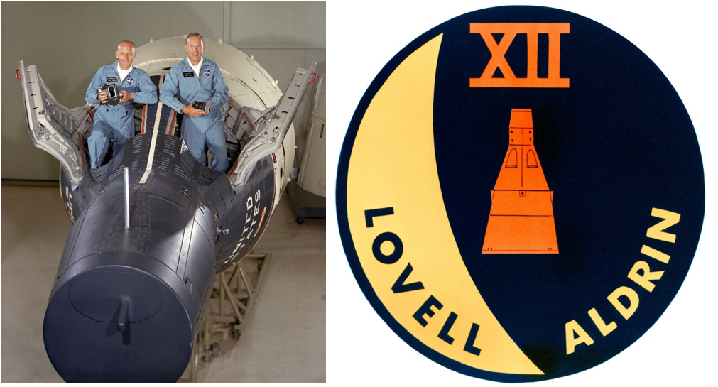 Left The Gemini Xii Crew Of Edwin E Buzz” Aldrin Left And James A