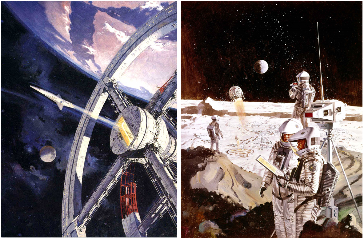 Bob McCall’s artwork for the promotion of the film 2001: A Space Odyssey. Image Credits: mccallstudios.com