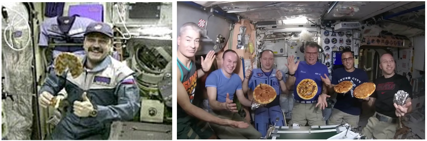 eating international space station