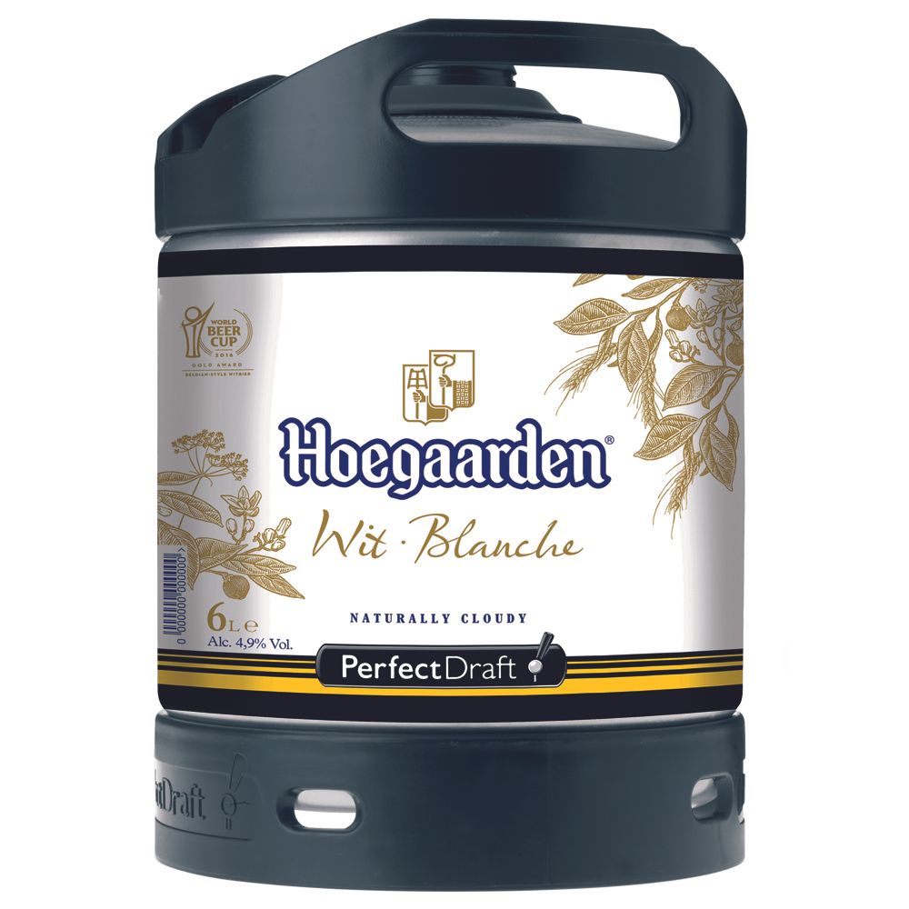 HOEGAARDEN BLANCHE 4°9 FUT 6L