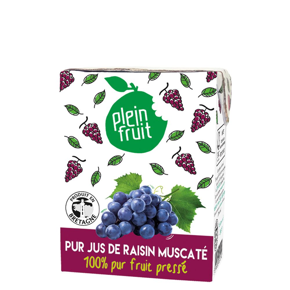 PLEIN FRUIT PUR JUS RAISIN BRIQ 4X6X20CL