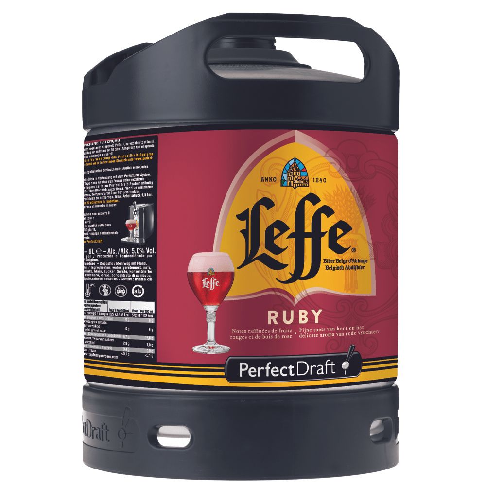 ABBAYE DE LEFFE RUBY 5° FUT 6L