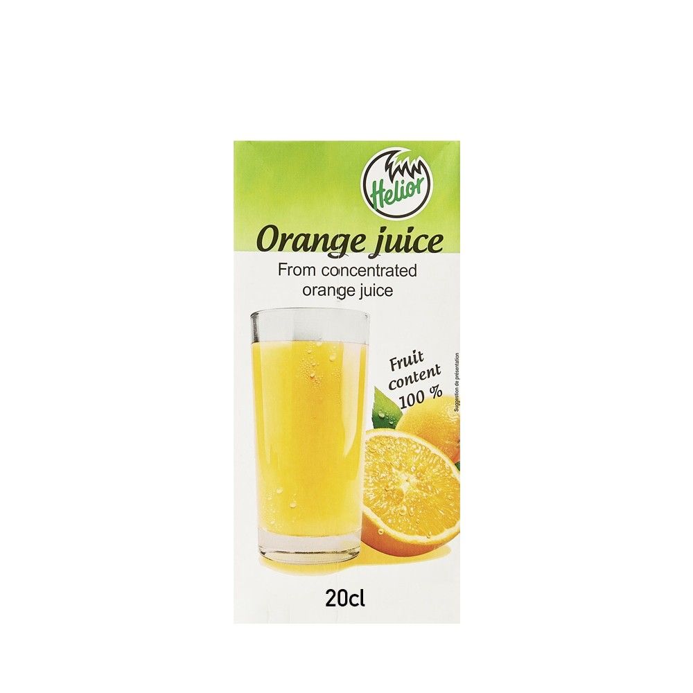 HELIOR JUS ORANGE BRIKETTE 4X6X20CL