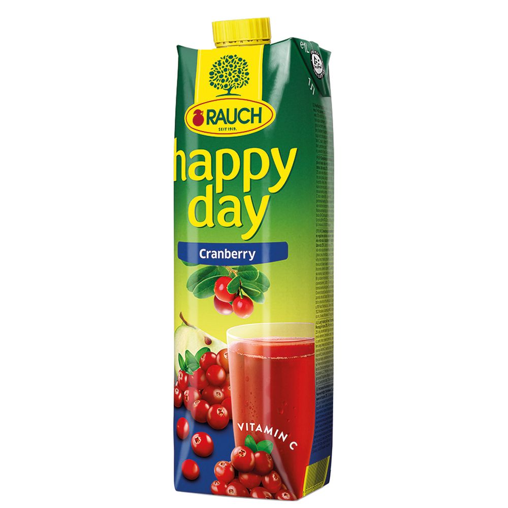 RAUCH JUS CRANBERRY HAPPY DAY BRI6X100CL