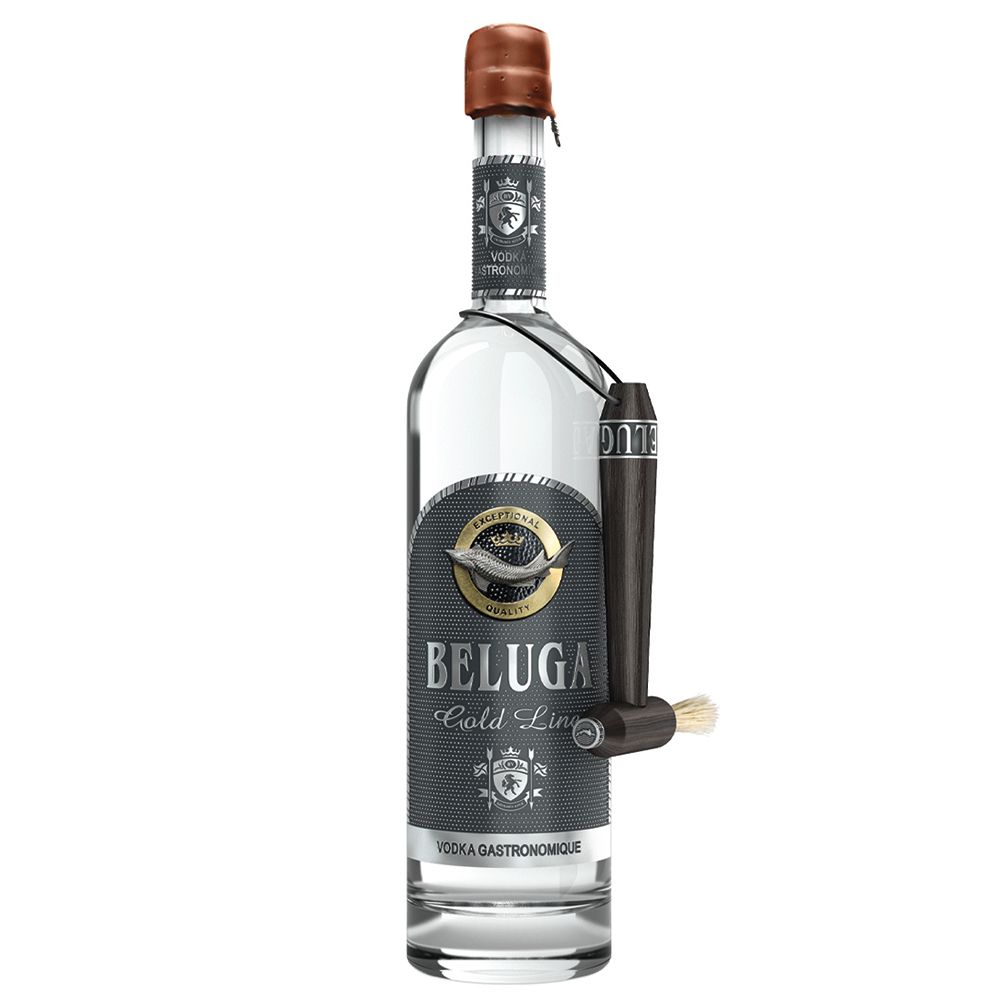 VODKA BELUGA GOLD BTE CUIRE 40° 70CL