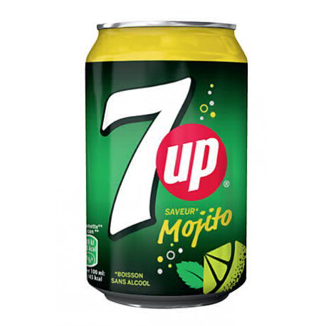 SEVEN UP SAVEUR MOJITO SLIM BTE 24X33CL