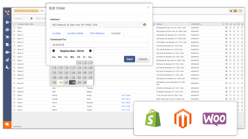 Route4Me's dynamic routing makes it completely compatible with e-commerce sites for easy integration
