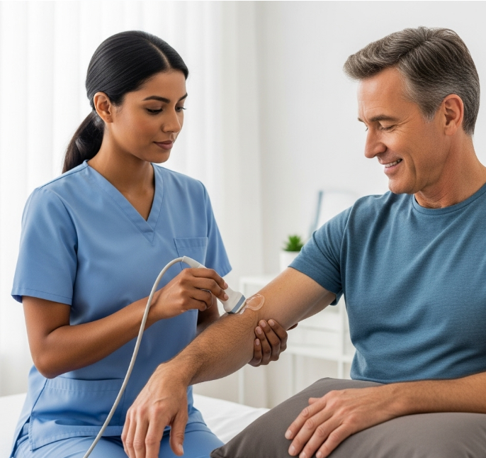 can't grip a racket? therapeutic ultrasound for tennis elbow relief