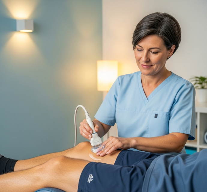 the core principles of ultrasound therapy for jumper's knee