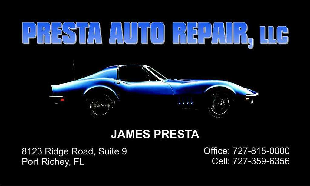 James Presta Automotive Repair and Service Port Richey, FL 34668 Auto