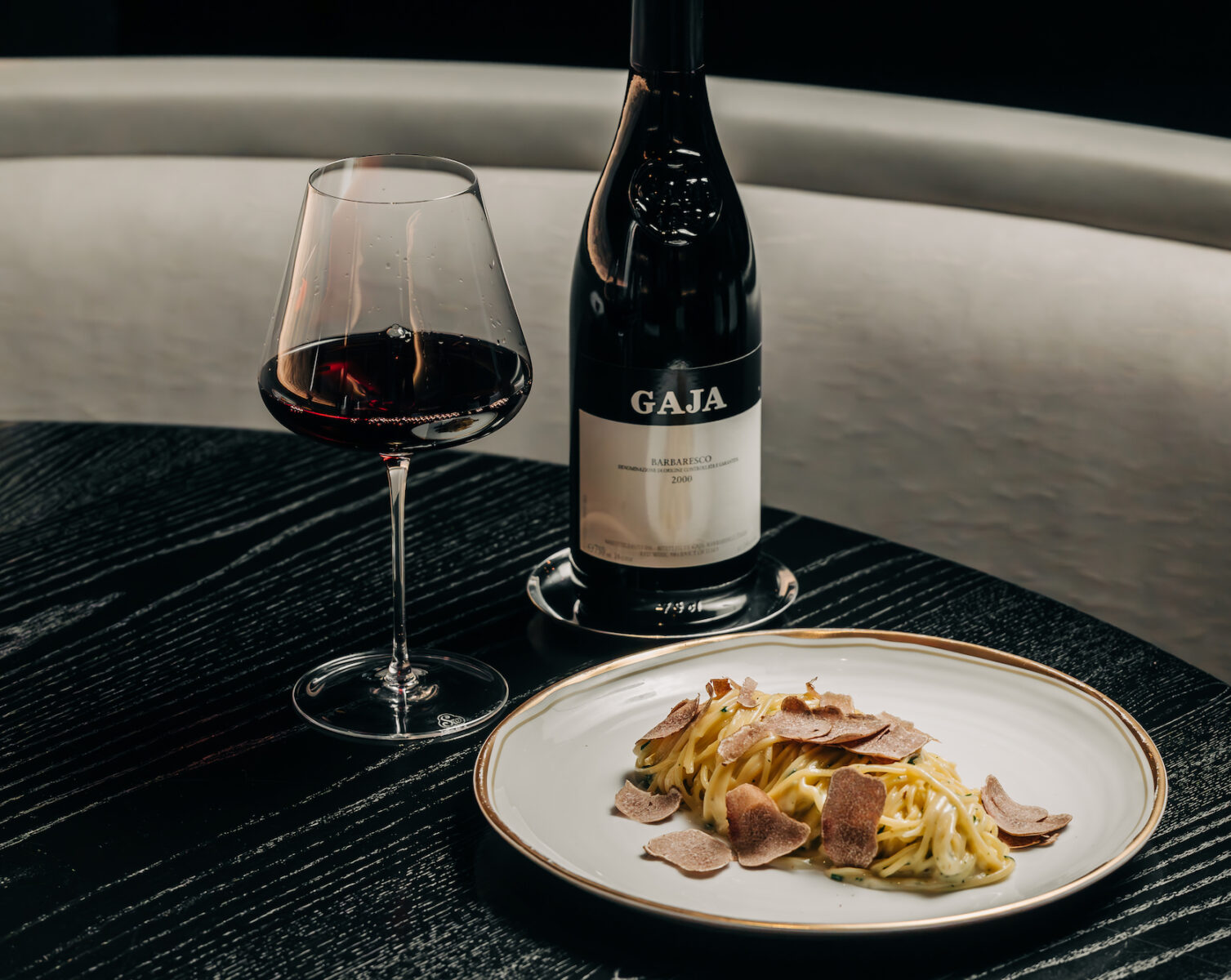 buonanotte-dinner-tajarin-spaghetti-with-alba-white-truffle-vacche-rosse-gaja