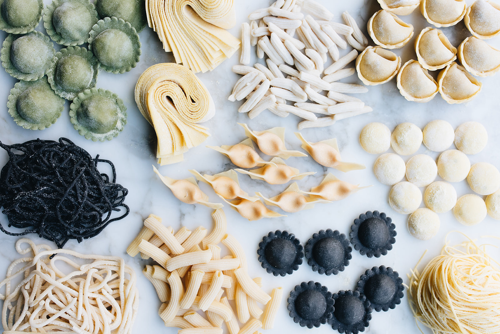 Fresh pasta ingredients